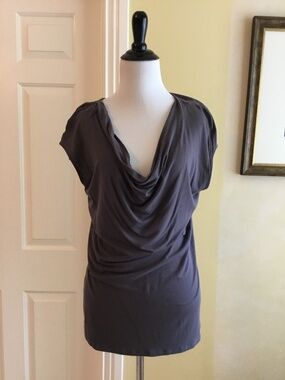 Saks Fifth Avenue Draped Cowl Neck Knit Top